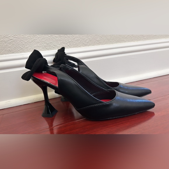 Comfortable Pyramid Slingback Pumps With Bow Size 41 (10) - Picture 8 of 8